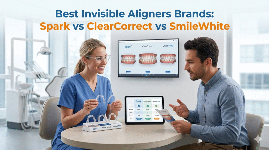 Best Invisible Aligners Brands: Spark vs ClearCorrect vs SmileWhite