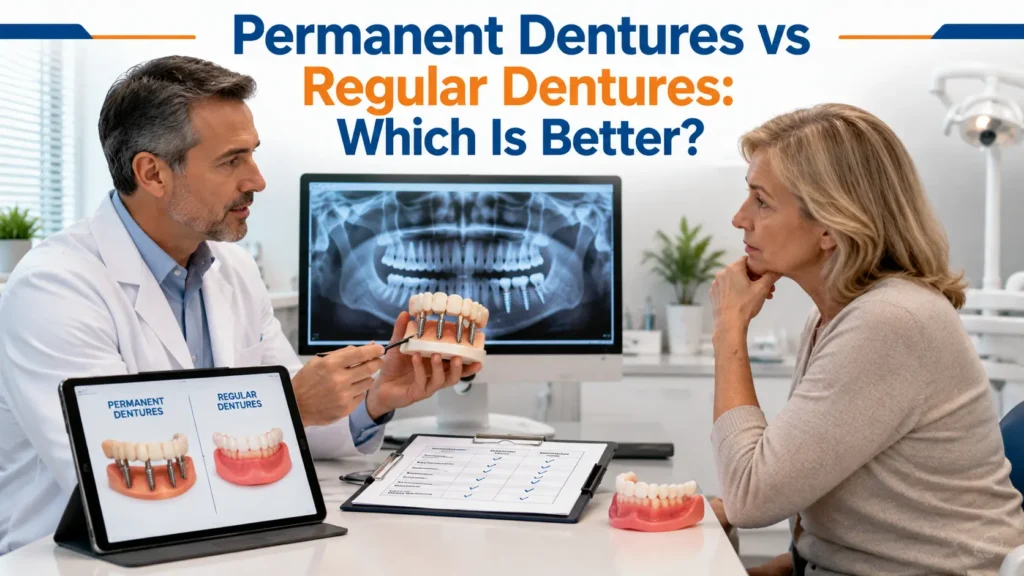 Permanent Dentures vs Regular Dentures: Which Is Better?
