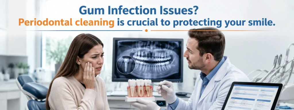 Gum Infection Issues? Periodontal cleaning is crucial to protecting your smile.