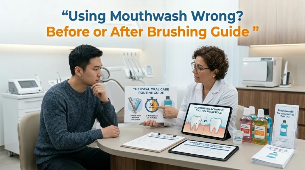 Using Mouthwash Wrong? Before or After Brushing Guide